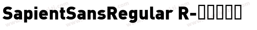 SapientSansRegular R字体转换